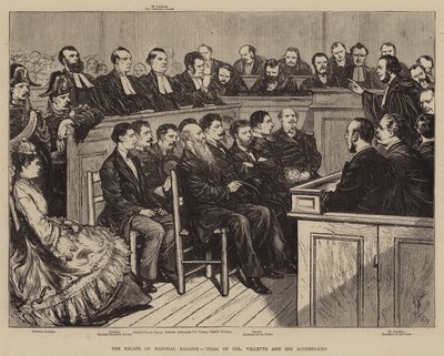 La Fuga del Mariscal Bazaine, Juicio del Coronel Villette y sus Cómplices de Joseph Nash